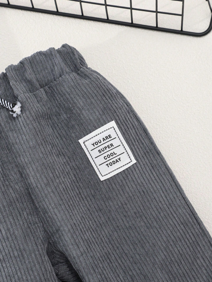 Pantalon corduroy casual SHEIN