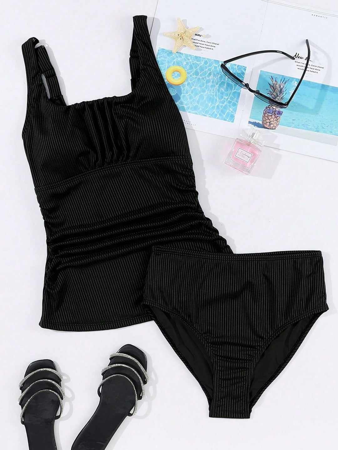 Costum de baie SHEIN, negru