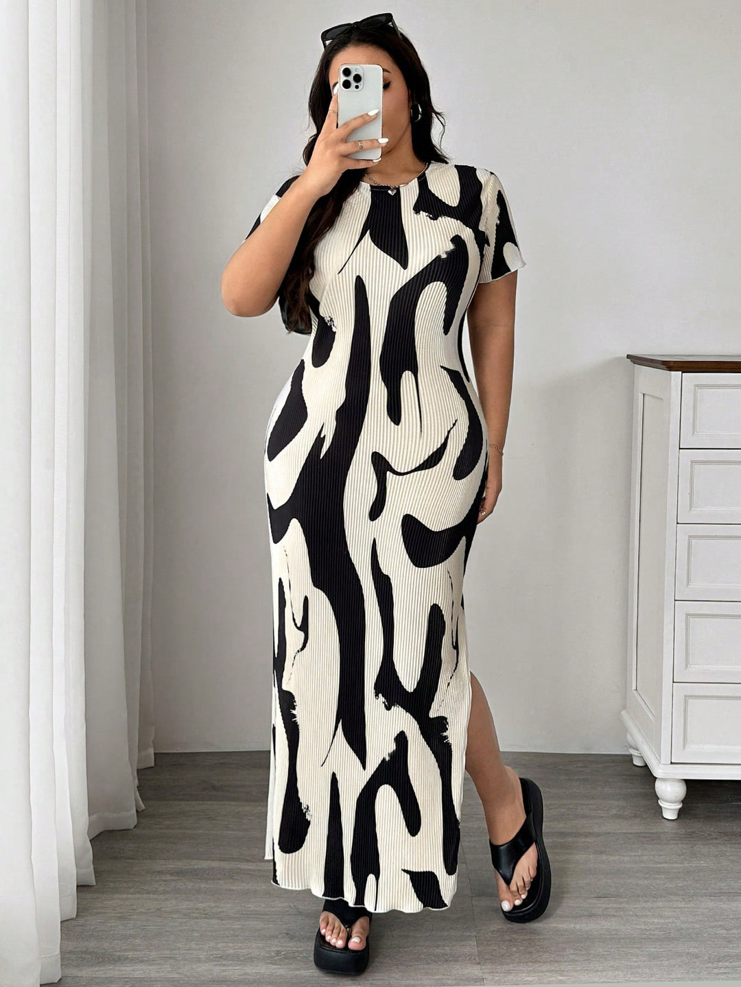 Rochie maxi SHEIN, mix culori