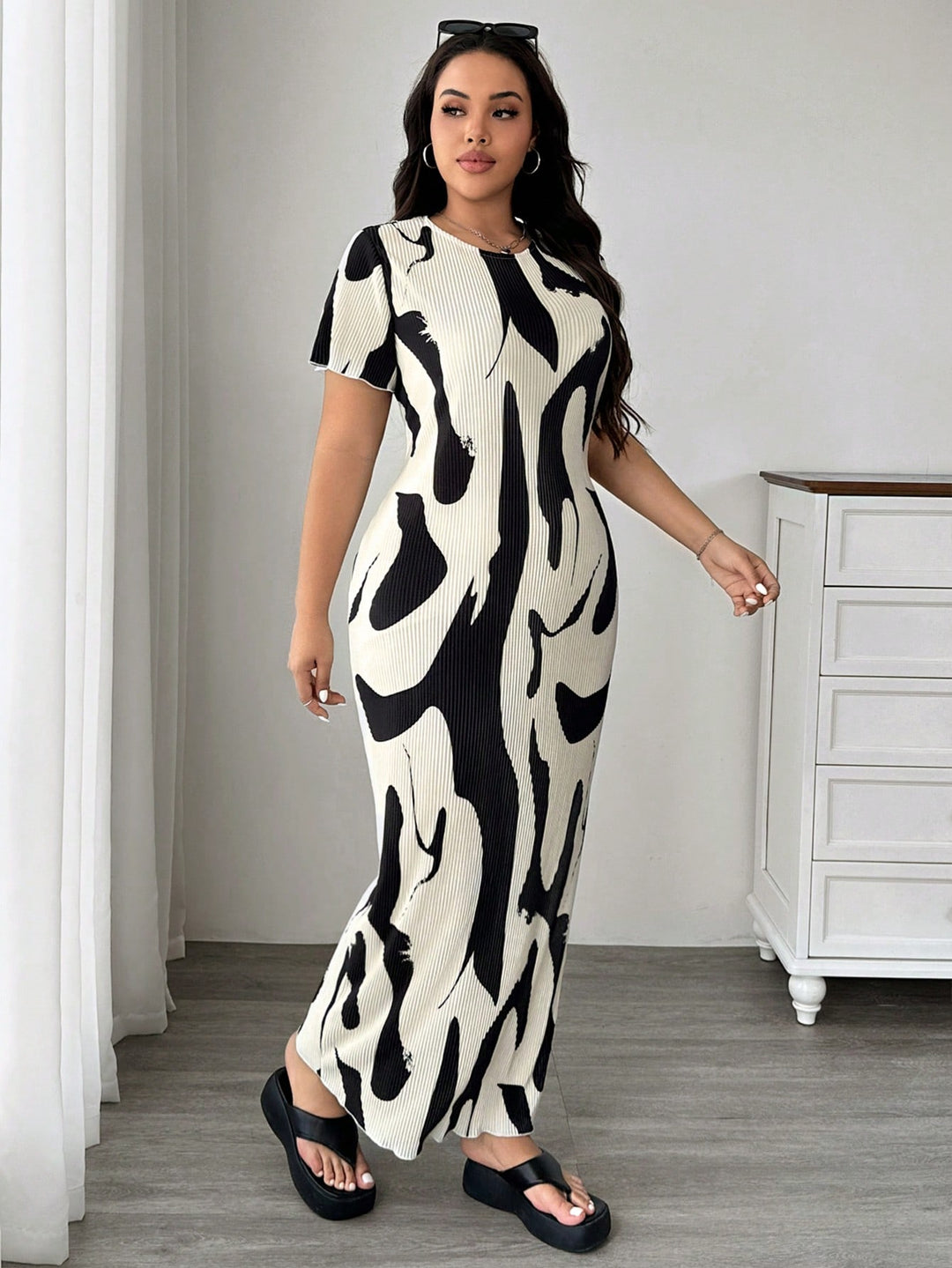 Rochie maxi SHEIN, mix culori