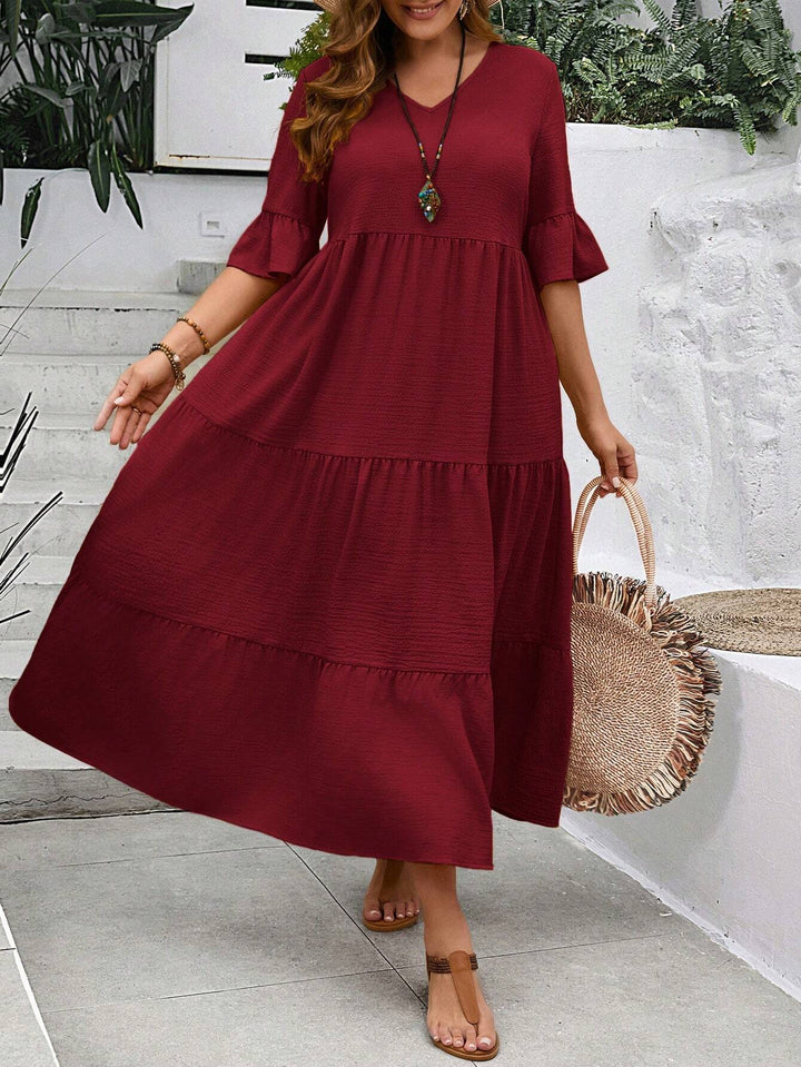 Rochie midi SHEIN, vișiniu