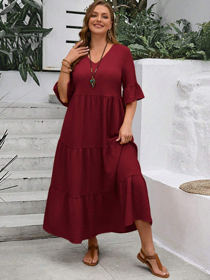 Rochie midi SHEIN, vișiniu