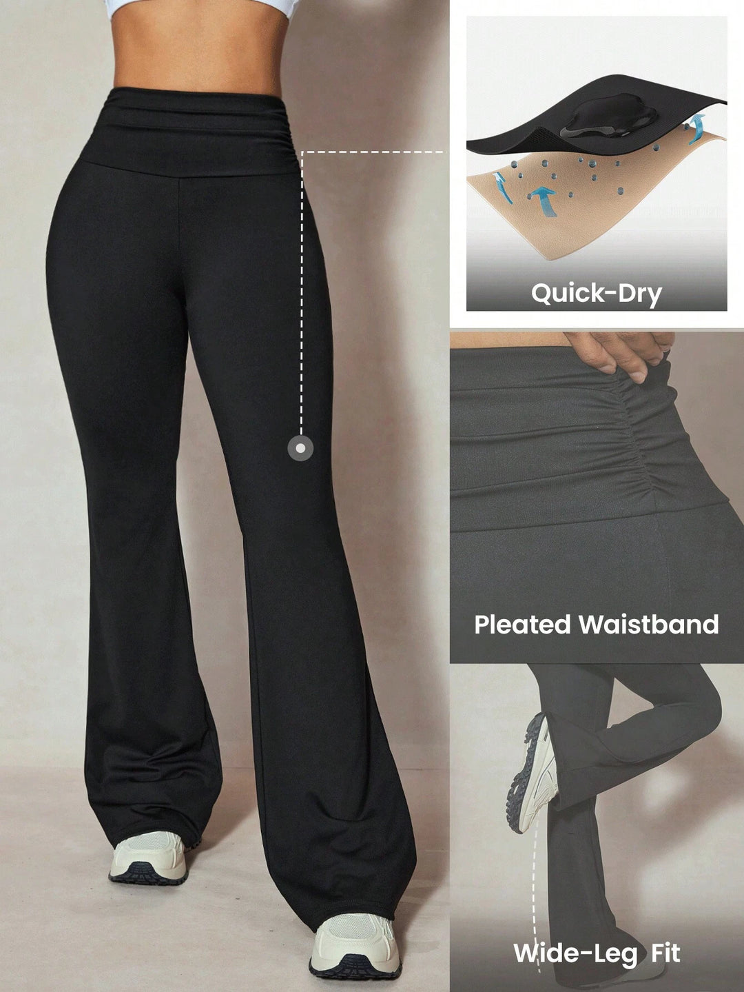 Pantaloni SHEIN, negru
