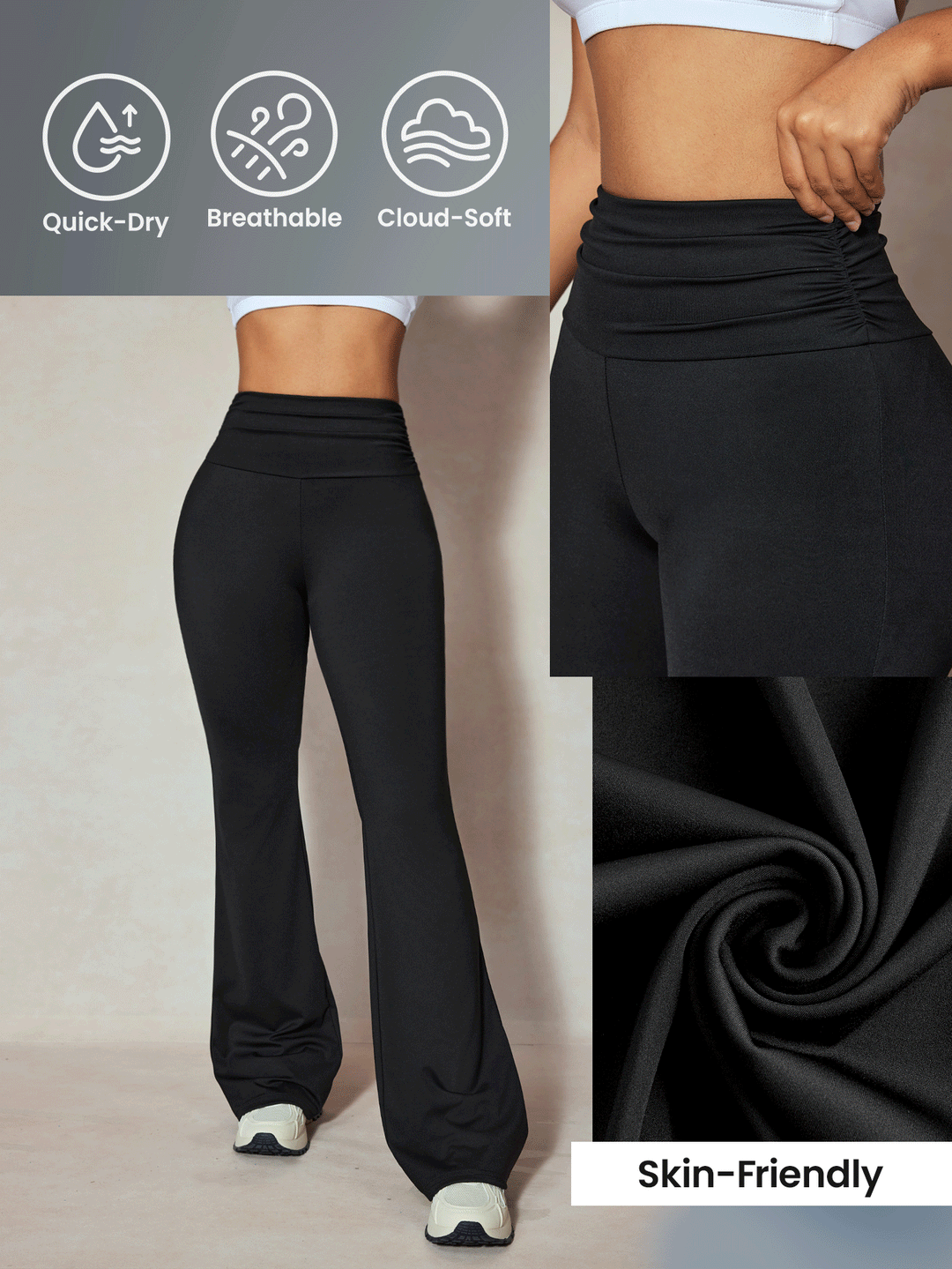 Pantaloni SHEIN, negru