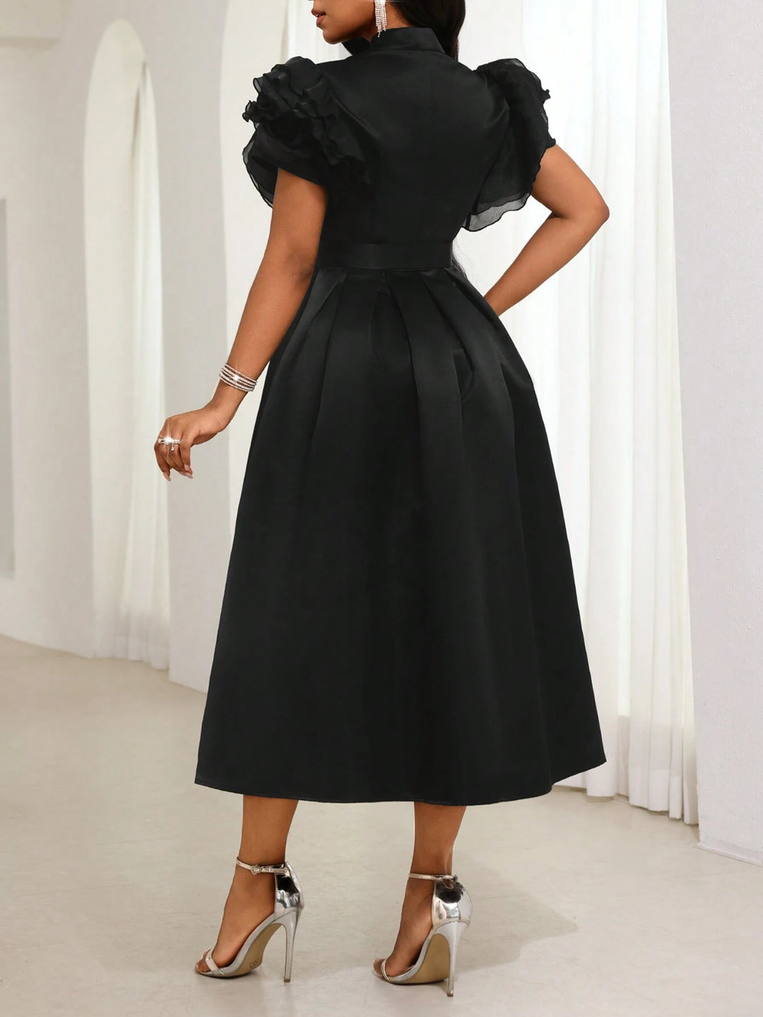 Rochie midi SHEIN, negru
