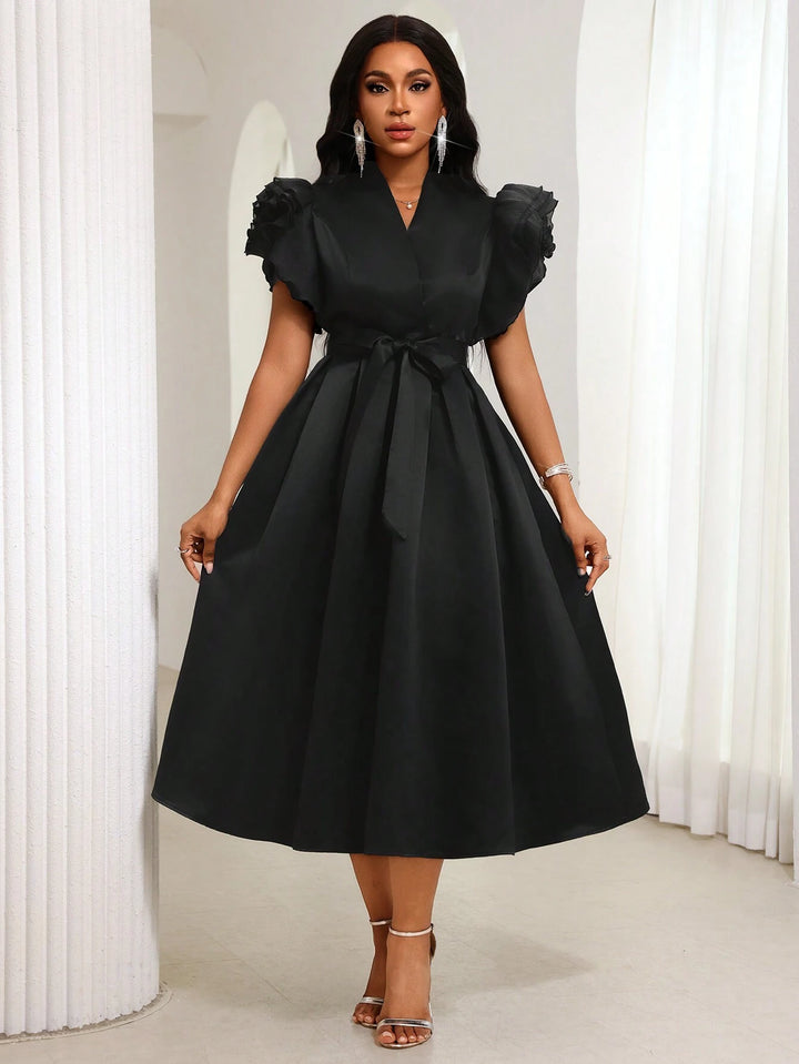 Rochie midi SHEIN, negru