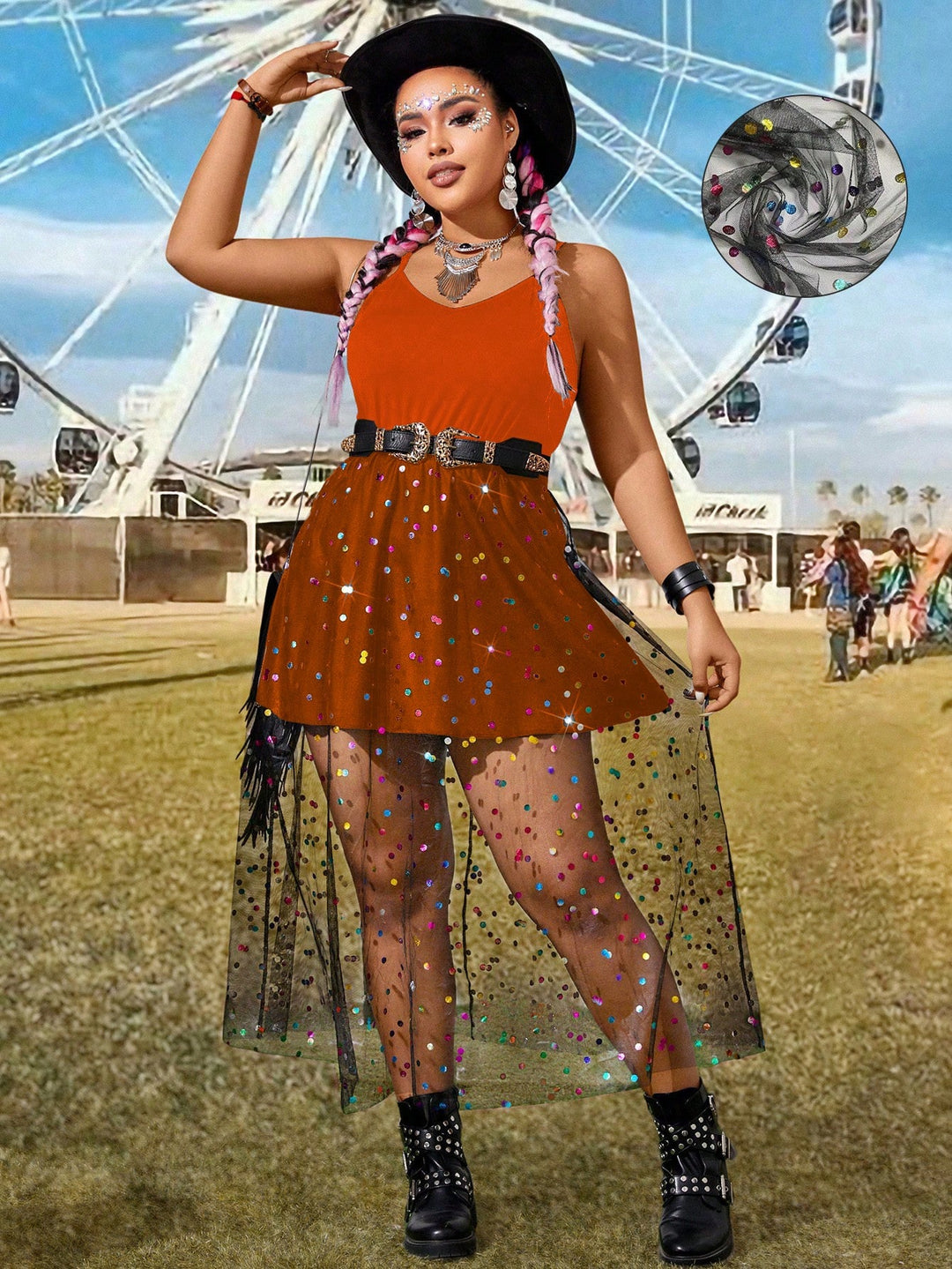 Rochie SHEIN, portocaliu