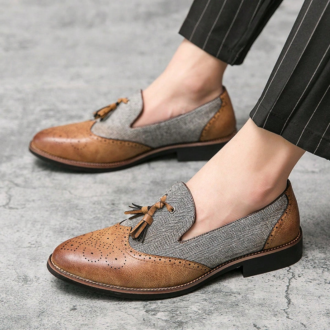 Mocasini SHEIN, maro