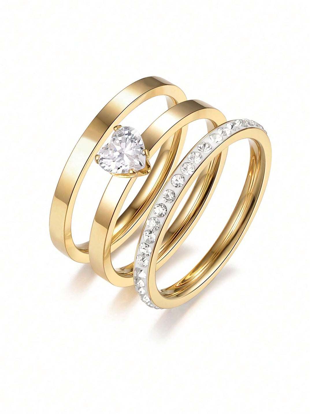Set inele SHEIN, auriu