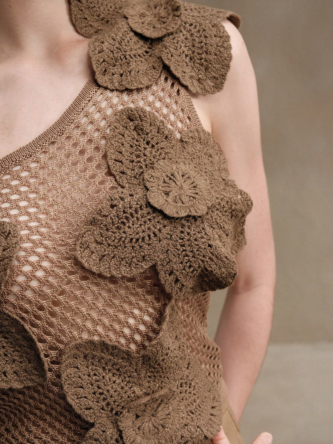 Top SHEIN, kaki