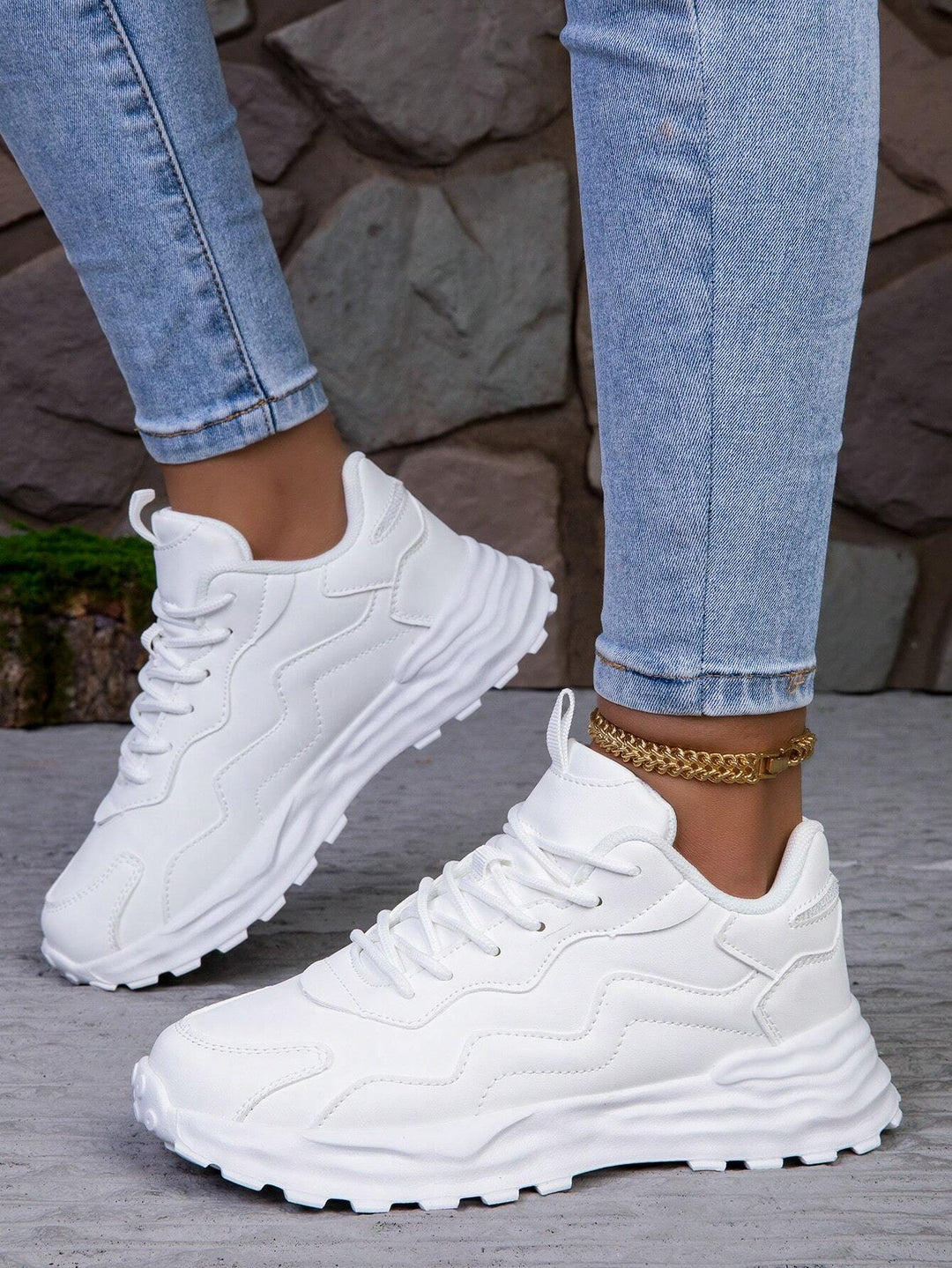 Pantofi sport SHEIN, alb
