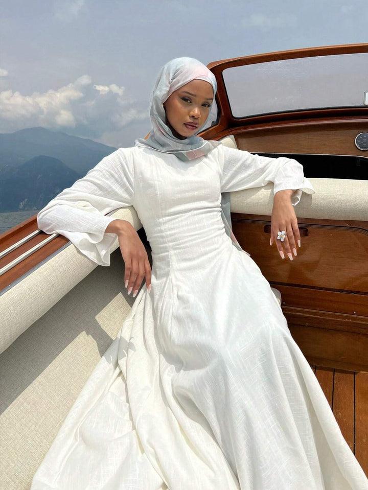 Rochie maxi SHEIN, alb