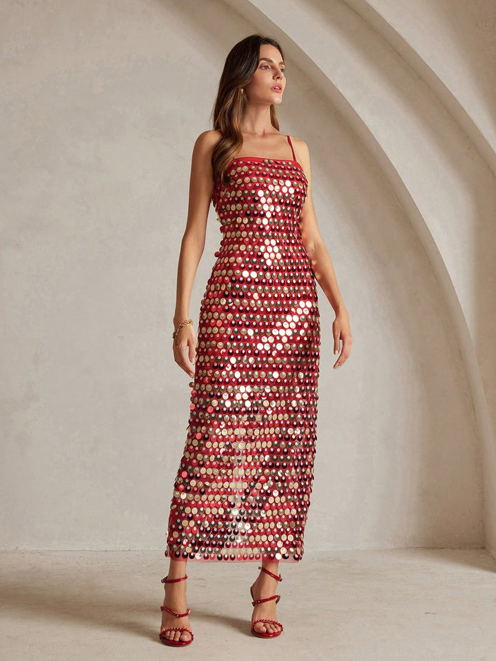 Rochie maxi SHEIN, roșu