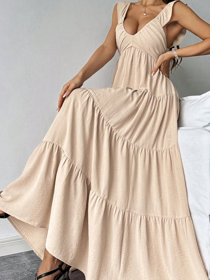 SHEIN maxi ruha, krémszínű