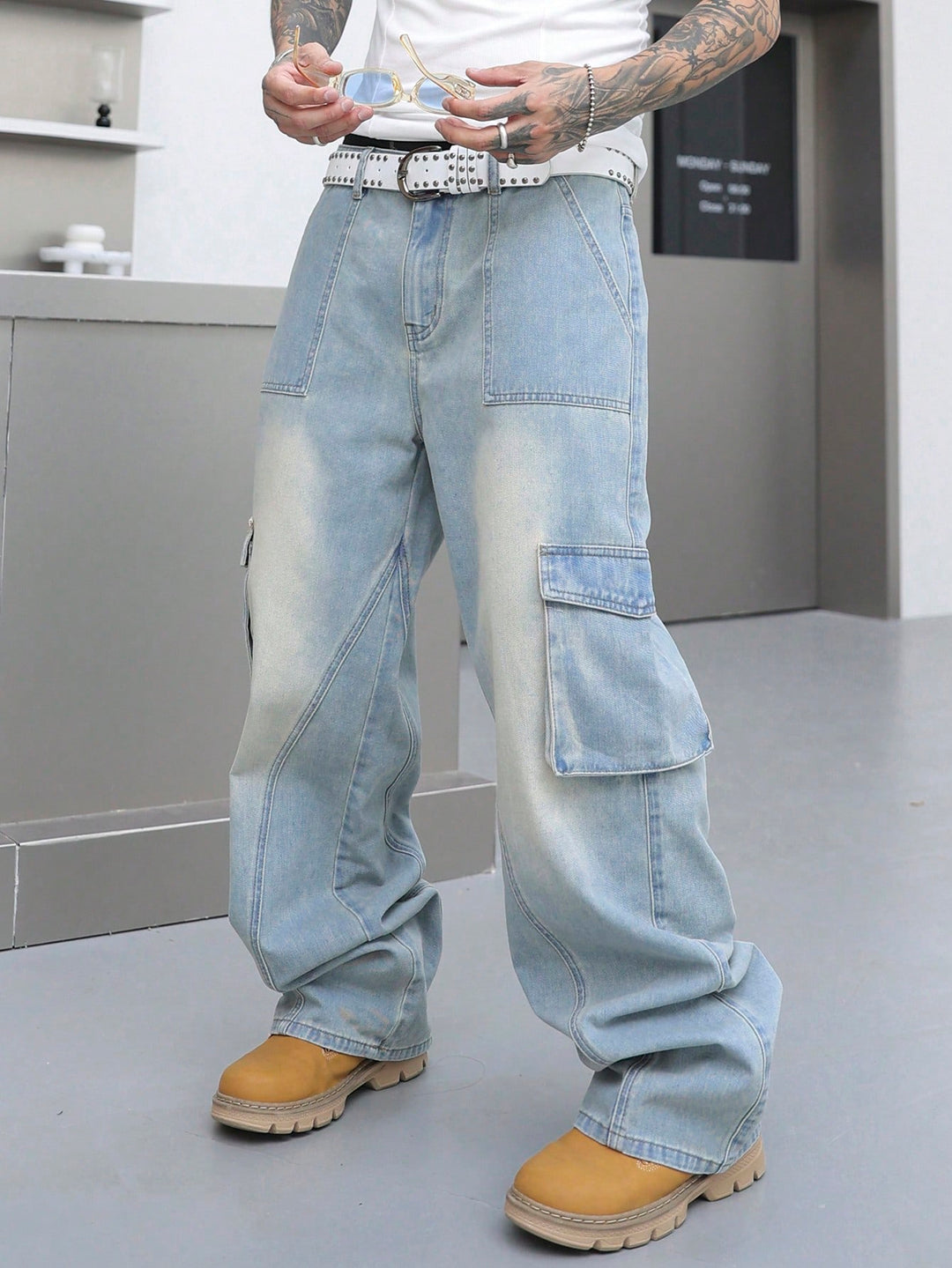 Jeans SHEIN, albastru