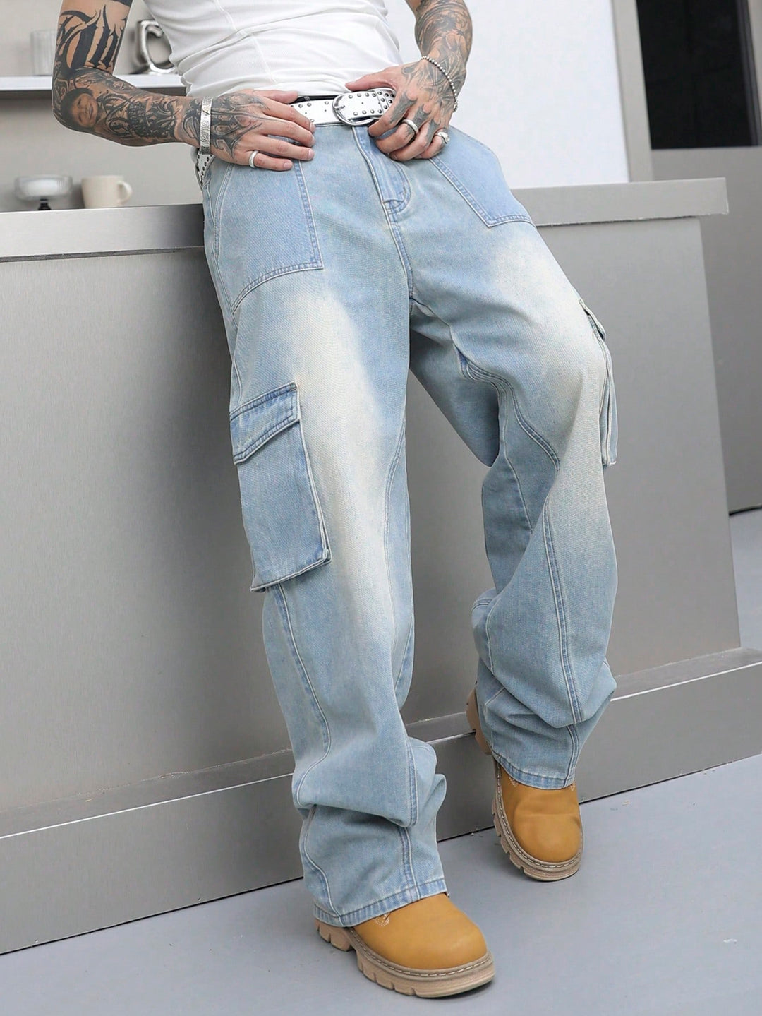 Jeans SHEIN, albastru