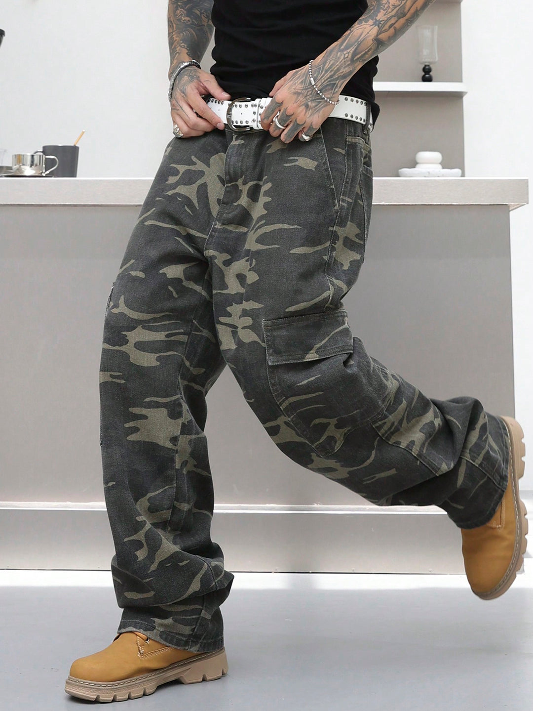 Jeans SHEIN, kaki