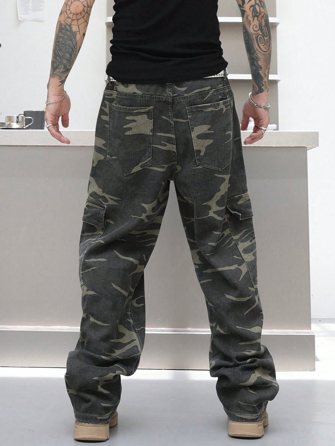 Jeans SHEIN, khaki