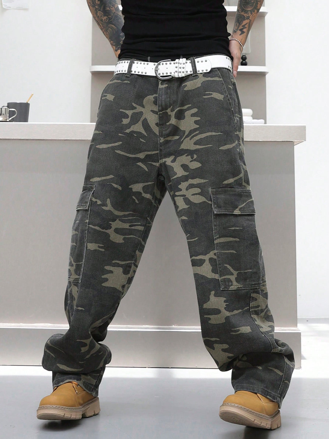 Jeans SHEIN, kaki