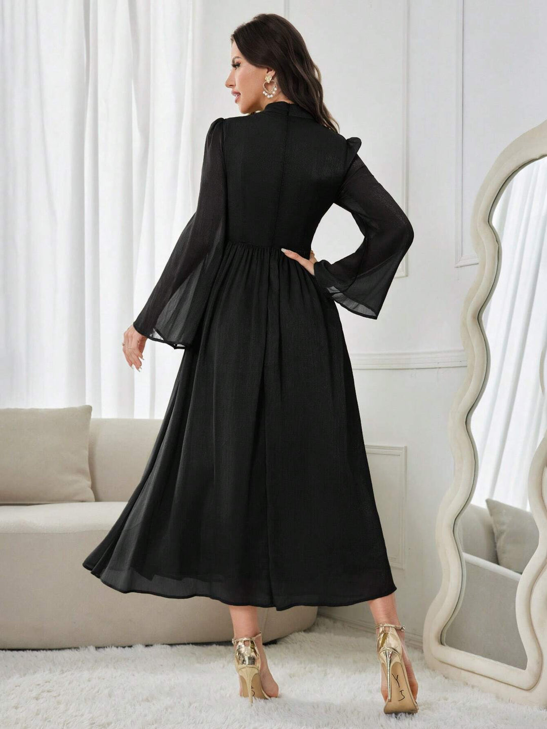 Rochie midi SHEIN, negru