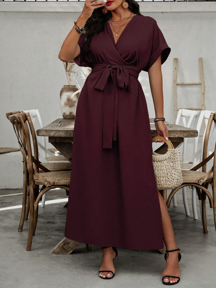 Rochie maxi SHEIN, vișiniu