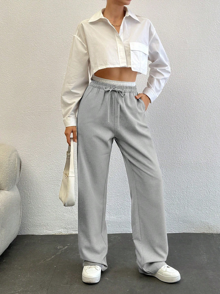 Pantaloni SHEIN, gri