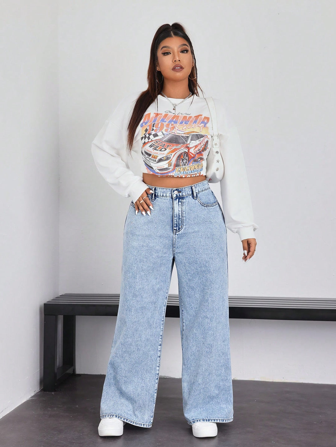 Jeans SHEIN, albastru