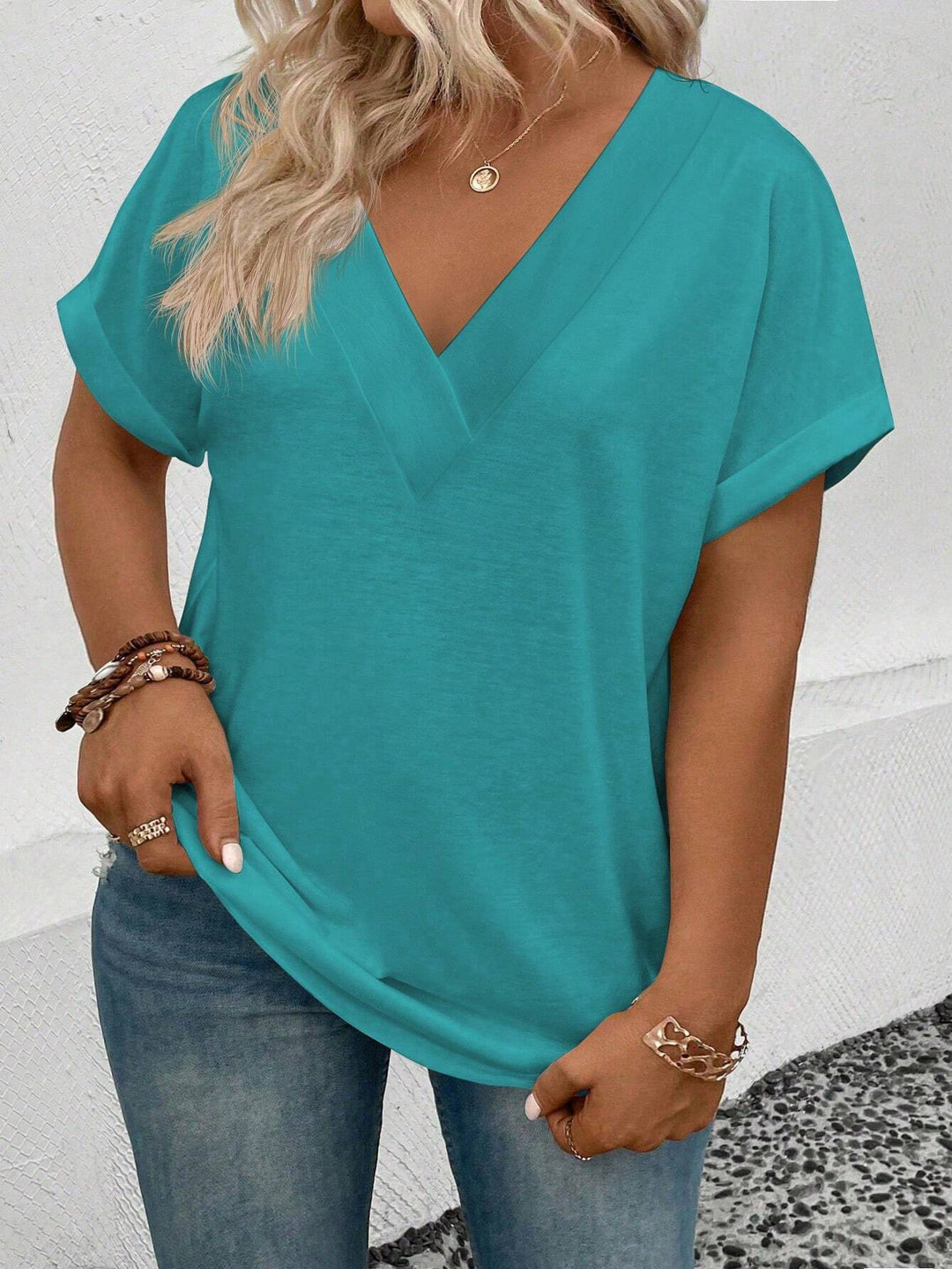 Tricou SHEIN, turcoaz