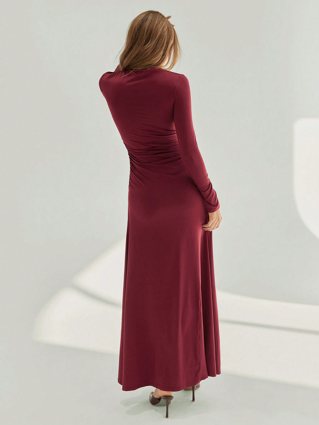 Rochie maxi SHEIN, vișiniu