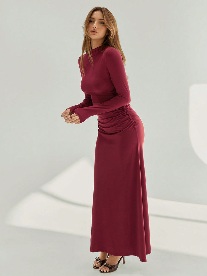 Rochie maxi SHEIN, vișiniu