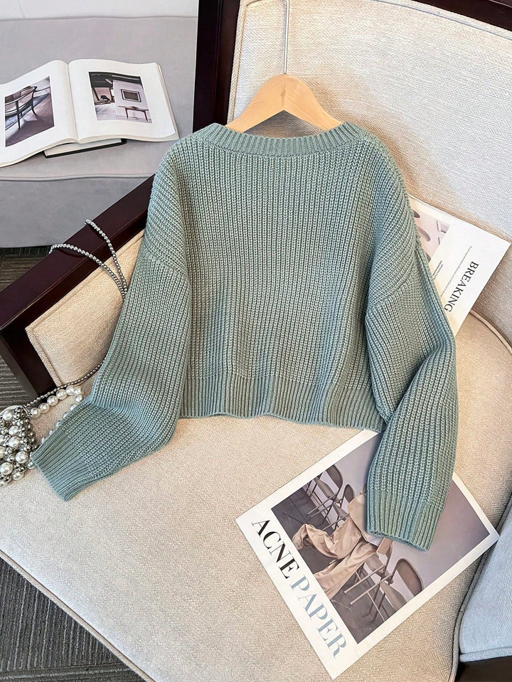 Pulover SHEIN, verde