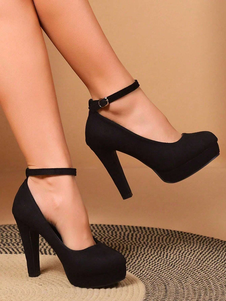 Pantofi cu toc SHEIN, negru