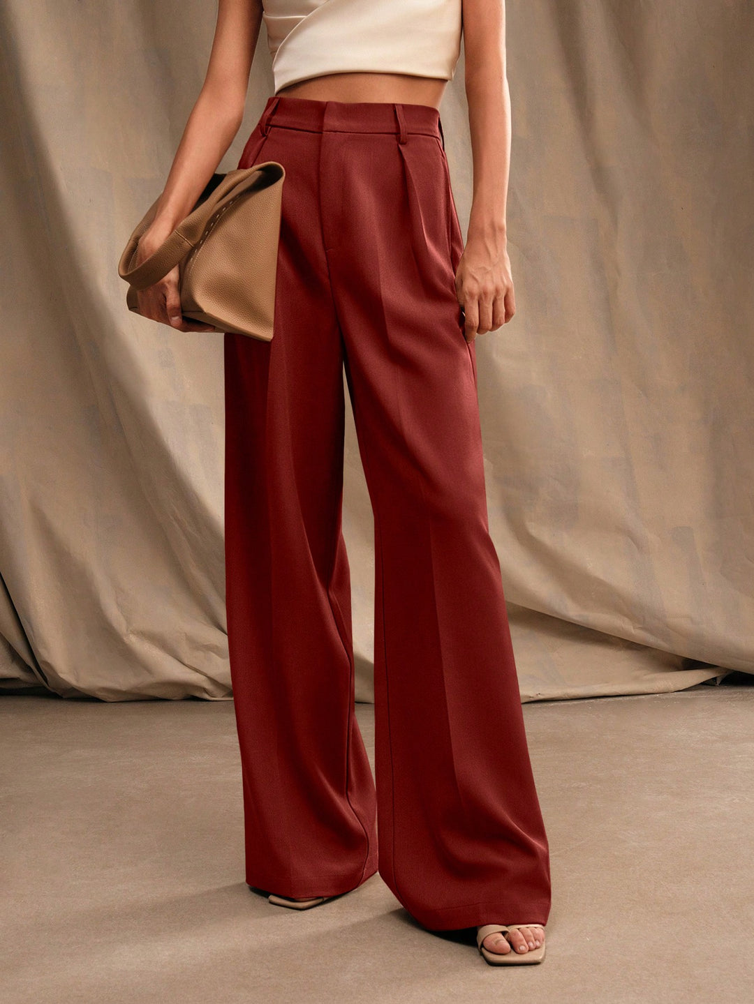 Pantalon SHEIN, vișiniu