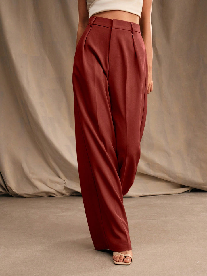 Pantalon SHEIN, vișiniu