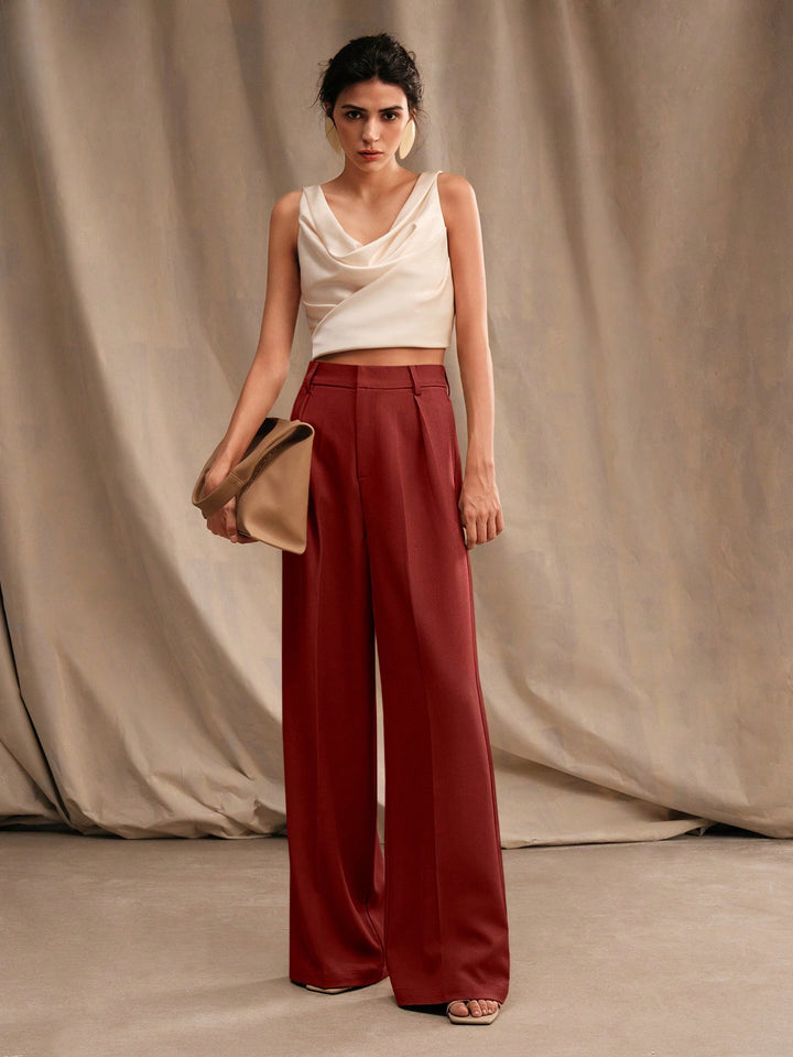 Pantalon SHEIN, vișiniu