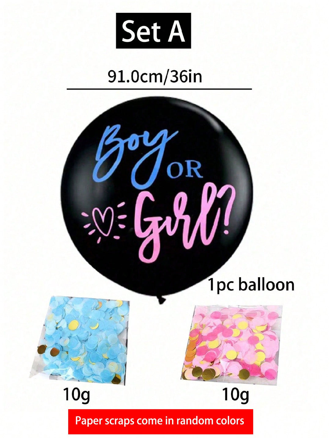 Baloane decorative SHEIN, negru