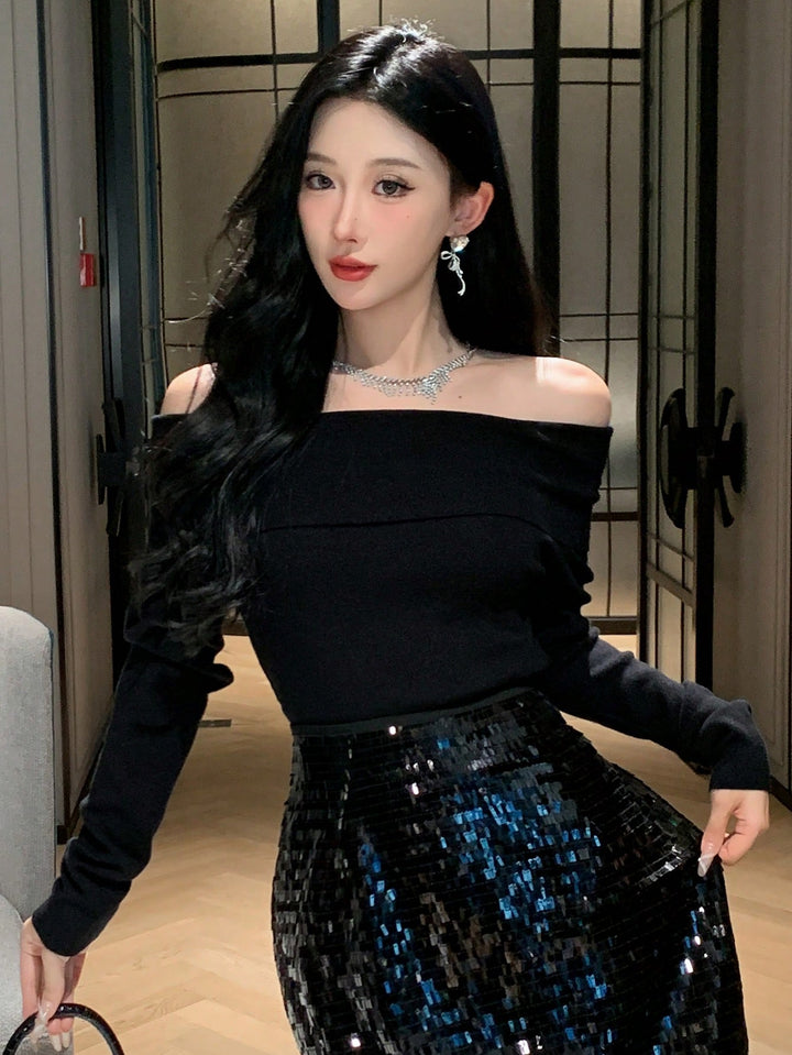 Pulover SHEIN, negru