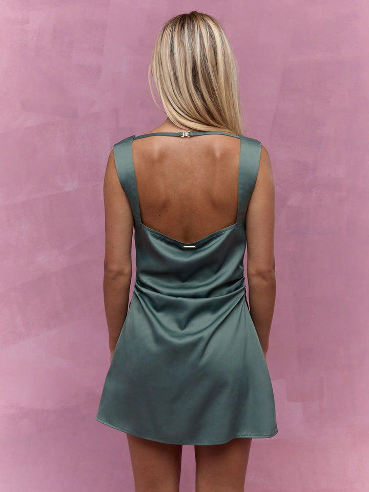 Rochie mini SHEIN, verde