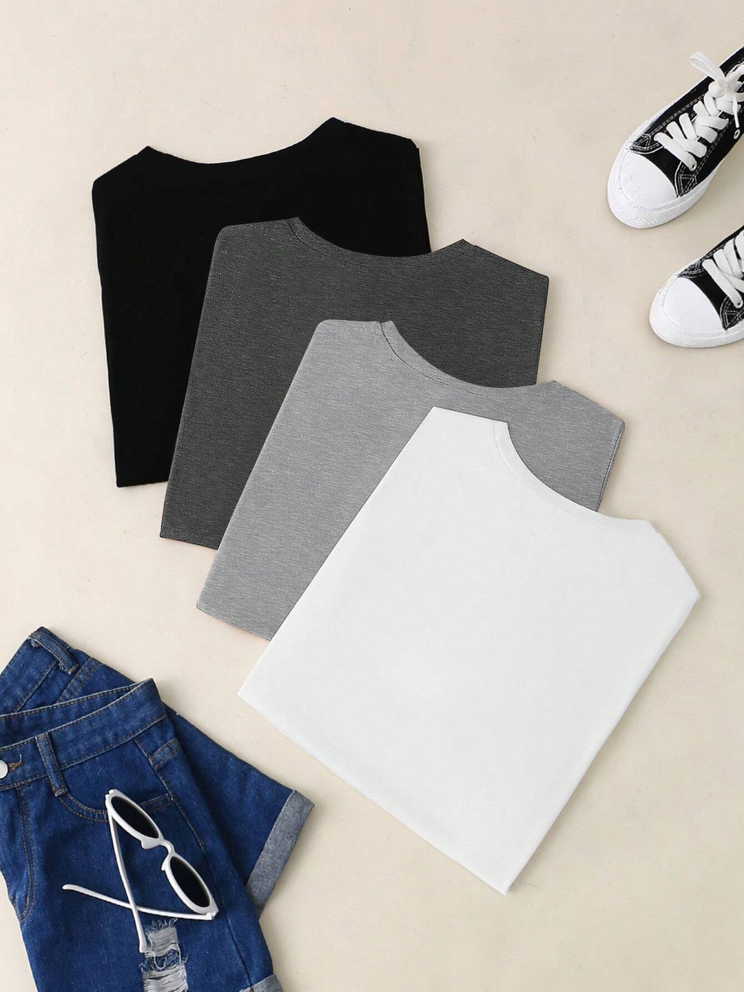 Set tricouri SHEIN, mix culori