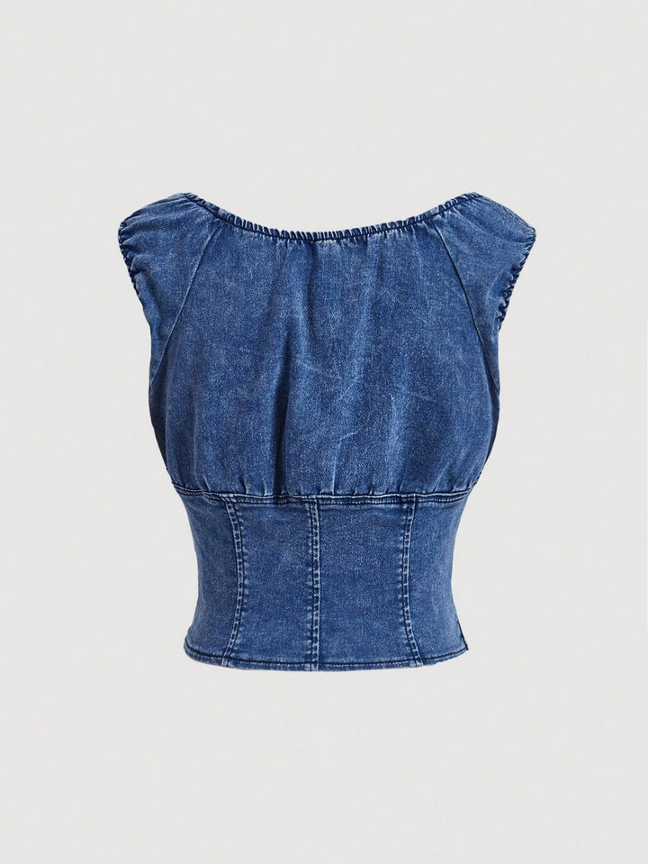 Top SHEIN, albastru