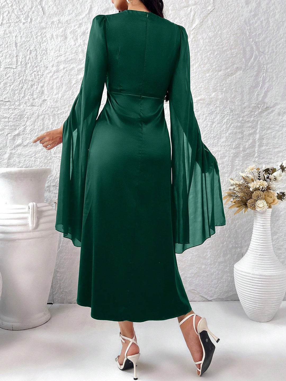 Rochie maxi SHEIN, verde