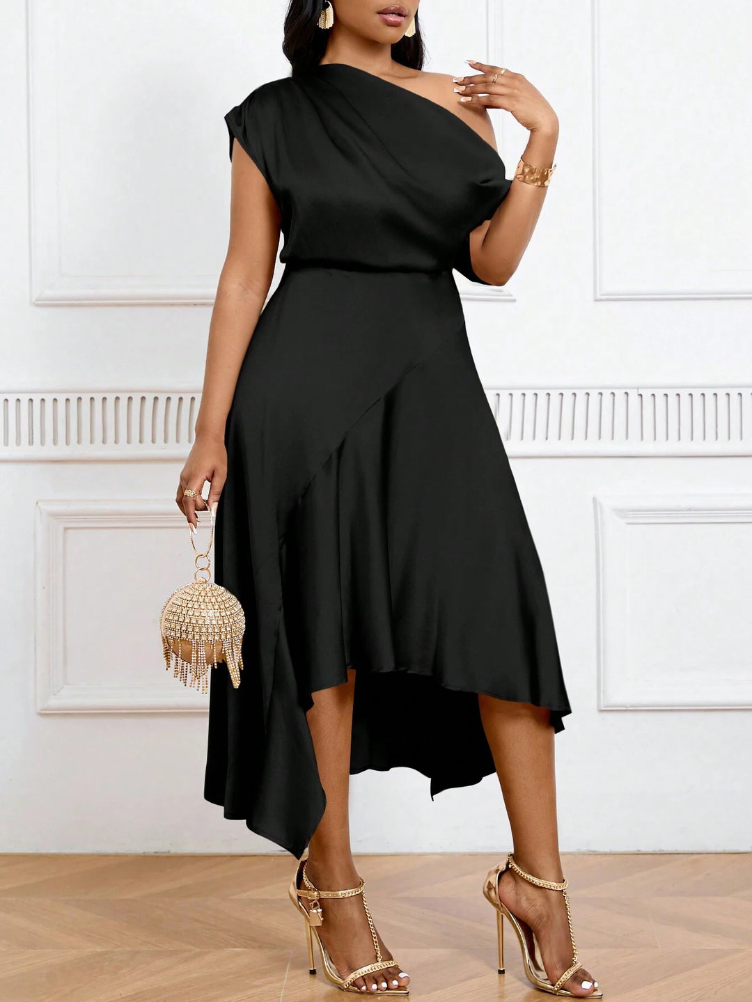 Rochie midi SHEIN, negru