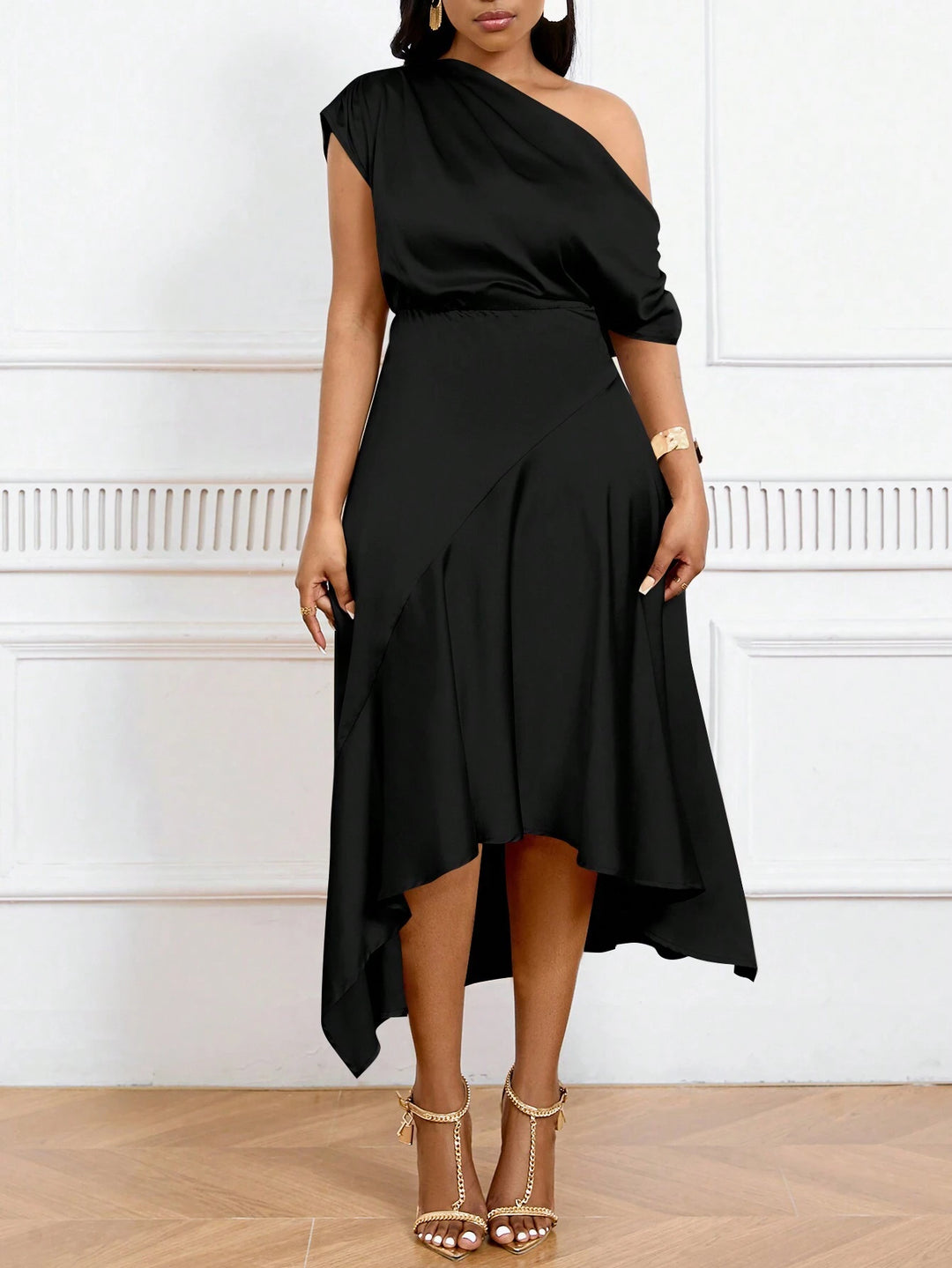 Rochie midi SHEIN, negru