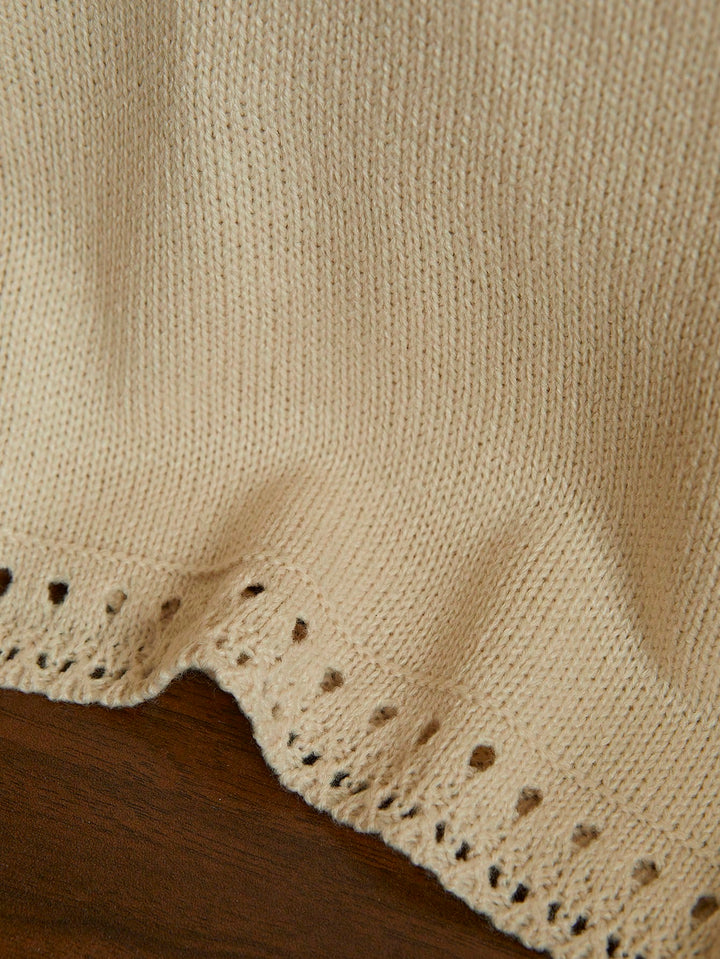 Top tricotat SHEIN, crem