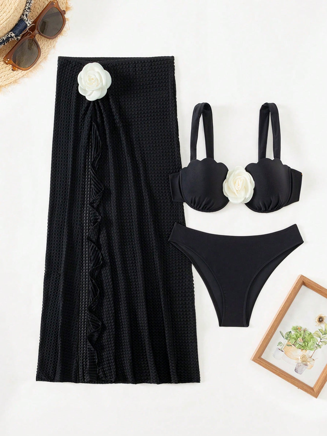 Set bikini SHEIN, negru