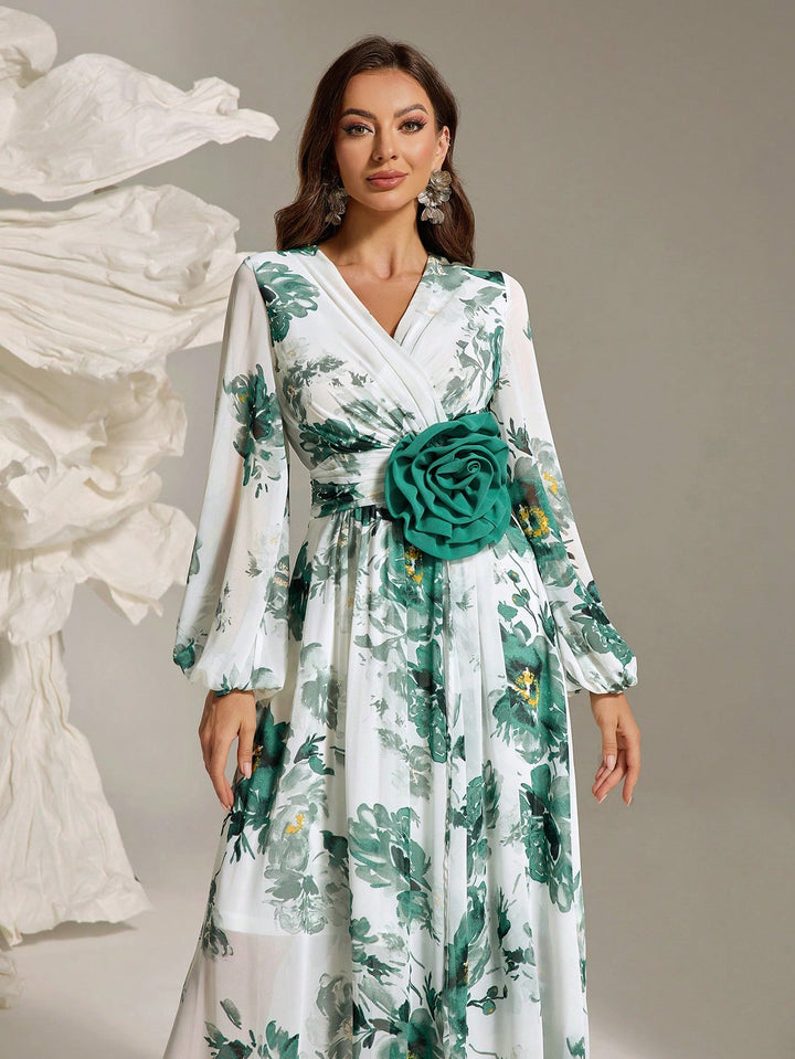 Rochie maxi SHEIN, verde