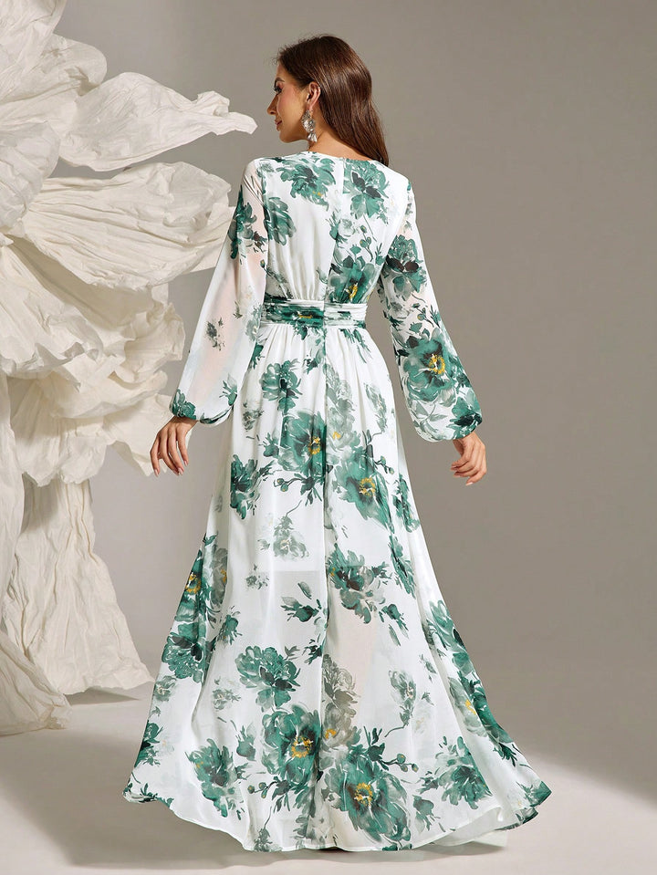 Rochie maxi SHEIN, verde