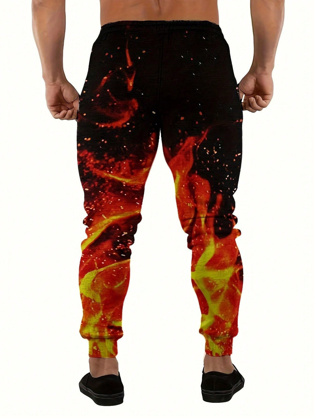 Pantaloni SHEIN, roșu