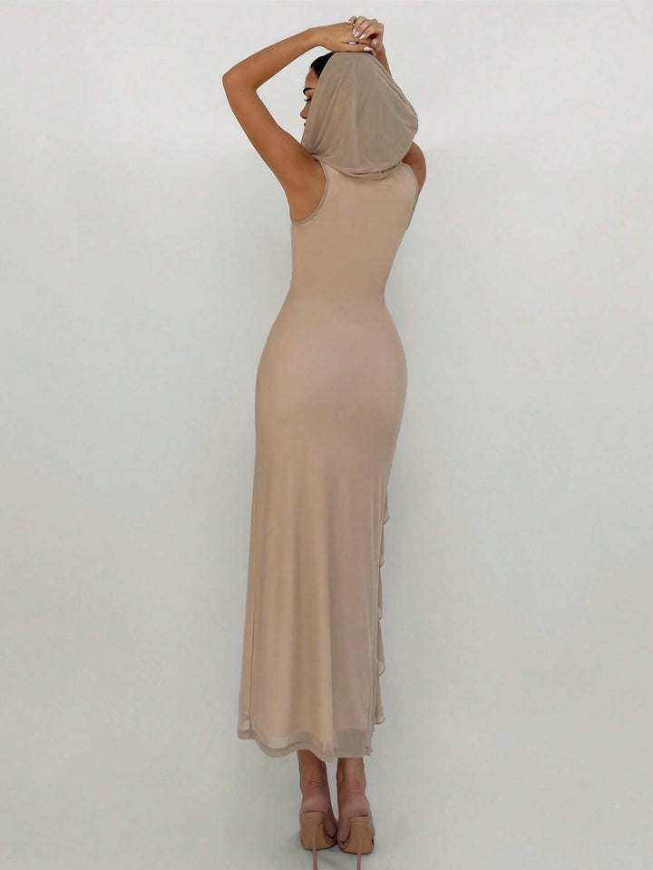 Rochie maxi SHEIN, bej