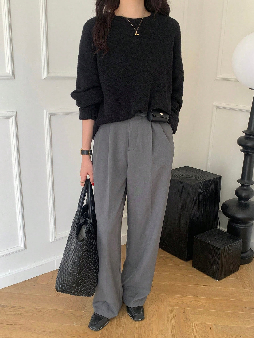 Pulover SHEIN, negru